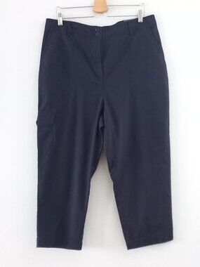 TALBOTS navy blue Supersoft cargo pants NWT